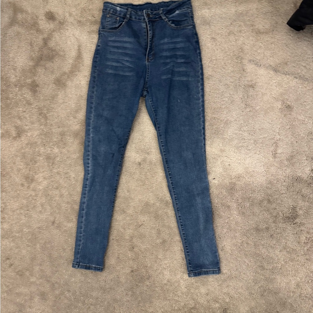 SHEIN High Rise Denim Jeans